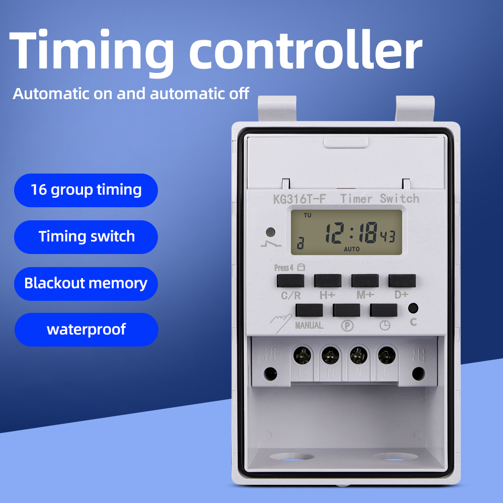 Outdoor Power Timer - Interruptor temporizador digital 220v 30a, à