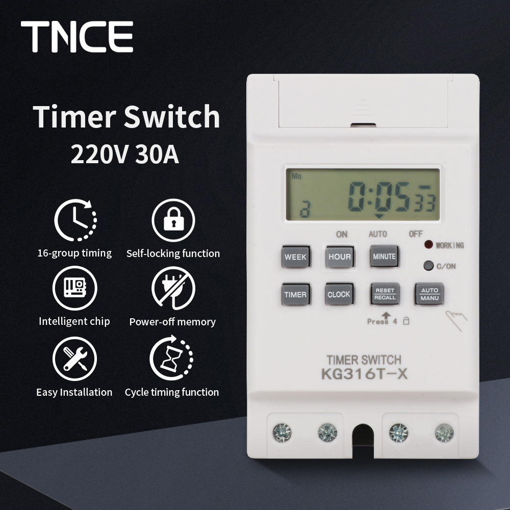 Outdoor Power Timer - Interruptor de controle de tempo tnce