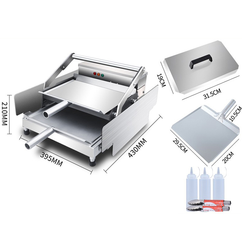 Outdoor Power Grill - Máquina de Hambúrguer Comercial Elétrica 1KW,