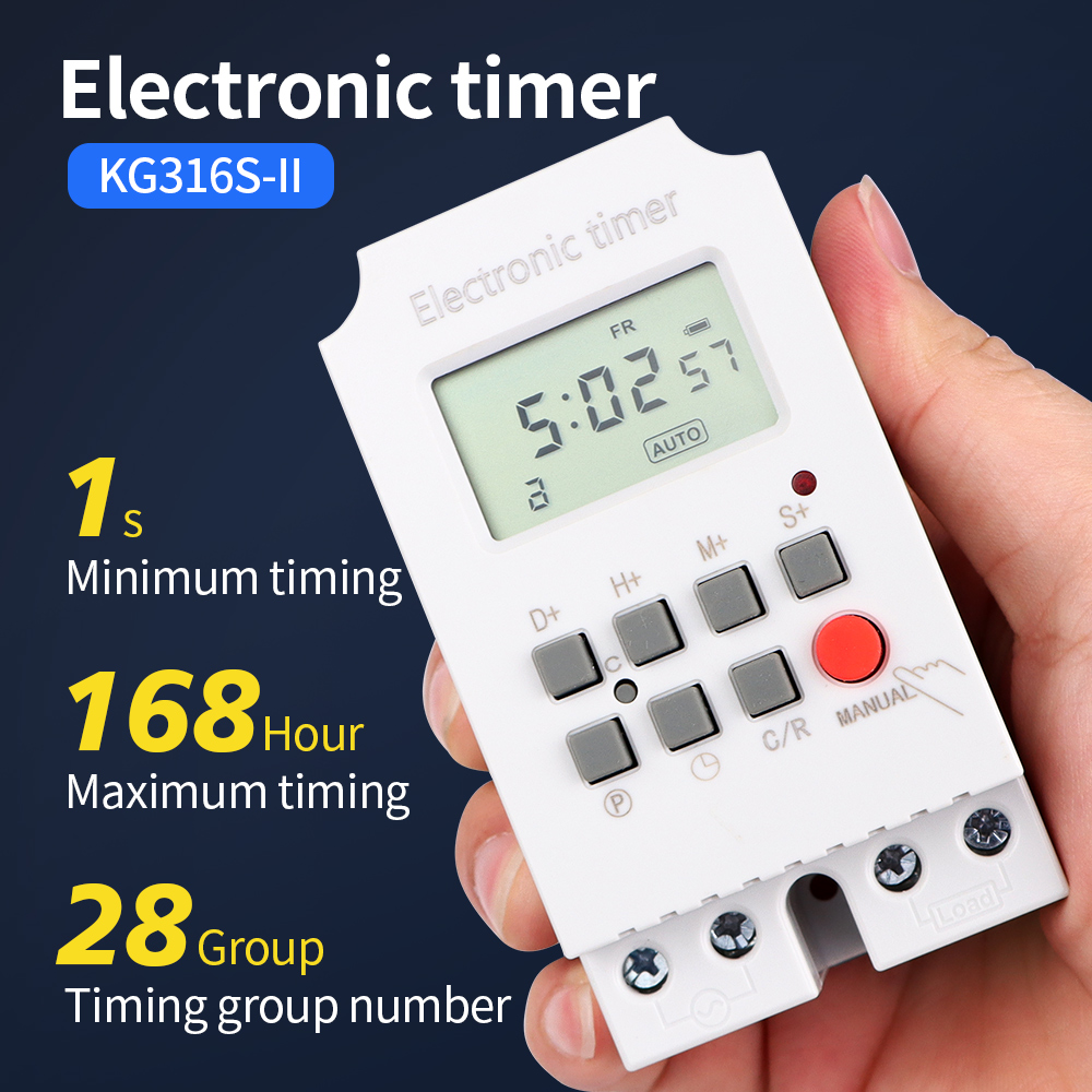 Outdoor Power Timer - KG316S automático eletrônico Digital Timer Switch,