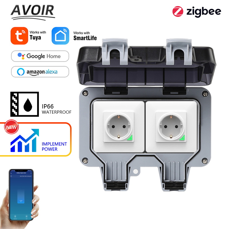 Outdoor Power Timer - Avoir tuya zigbee soquetes elétricos ip66