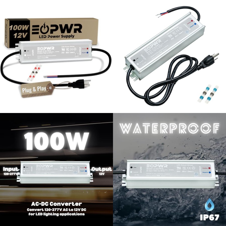 Outdoor Power Plug In - Fonte de Alimentação LED à Prova