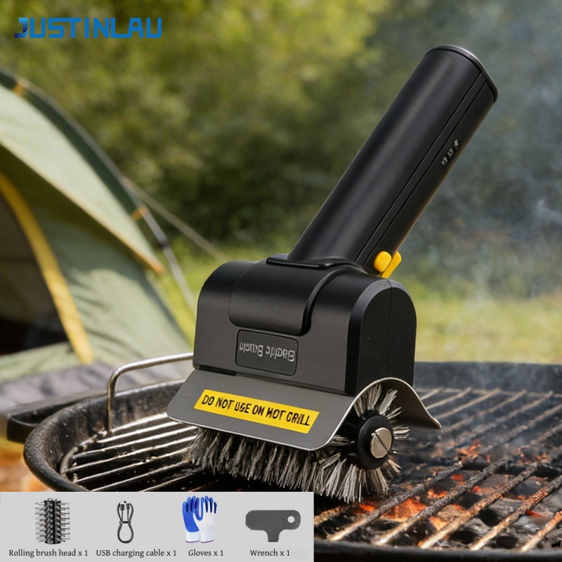 Escova Elétrica JUSTINLAU para - Outdoor Power Grill avaliação e preço