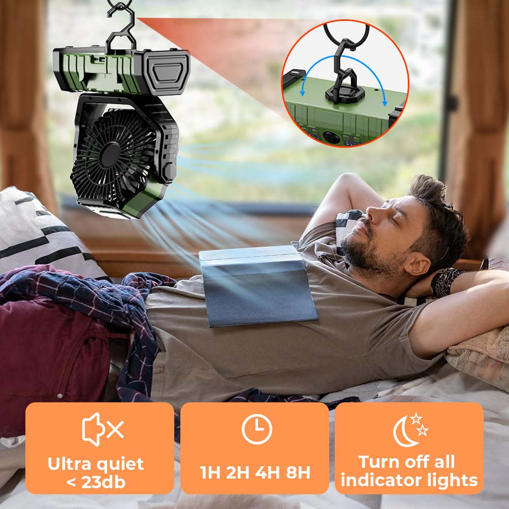 Ventilador de acampamento 2000 - Outdoor Power Timer avaliação e preço