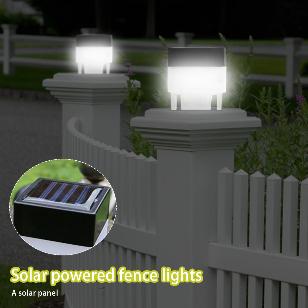 Poste solar luz moderna cerca  - Outdoor Power Post avaliação e preço