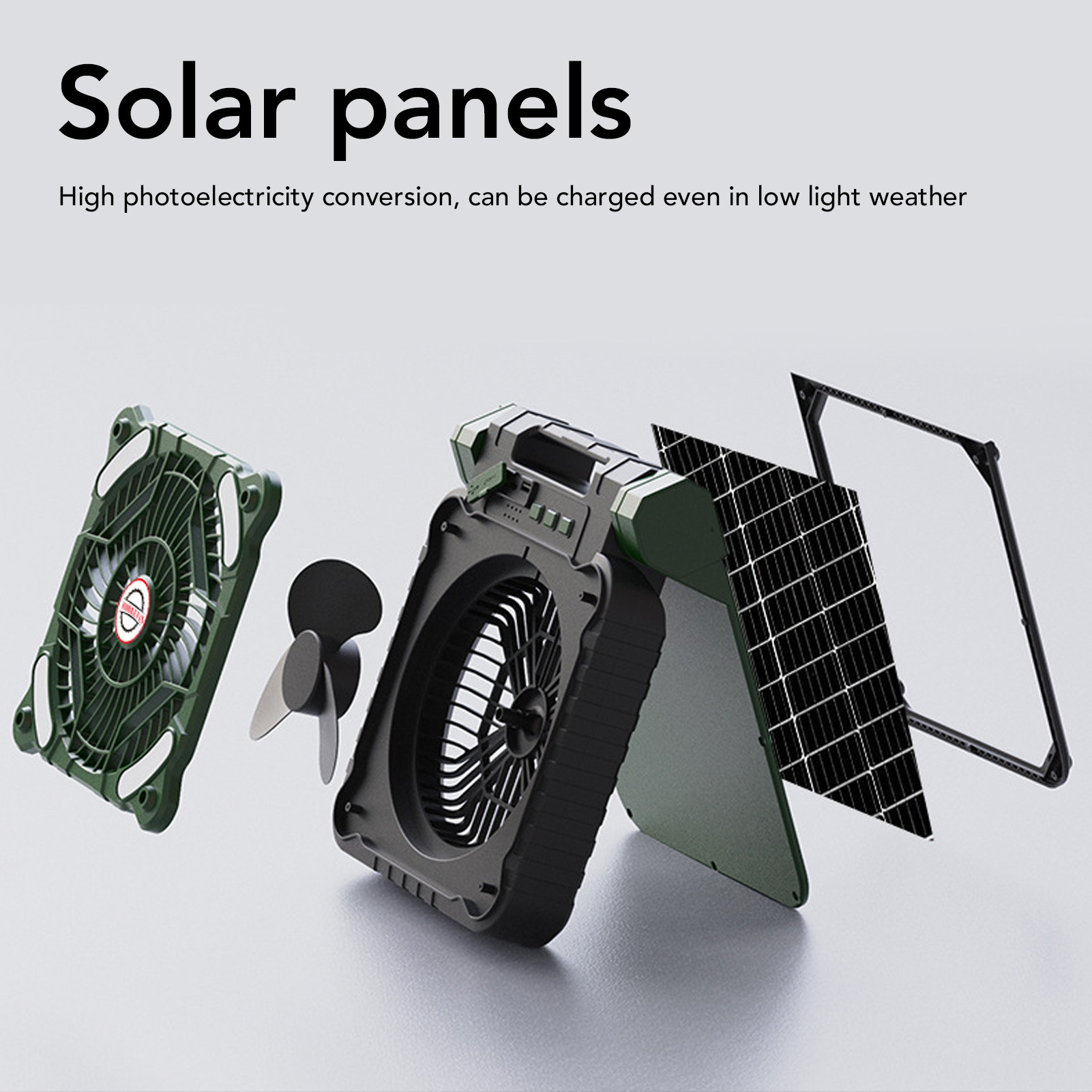 Ventilador de acampamento sola - Outdoor Power Timer avaliação e preço