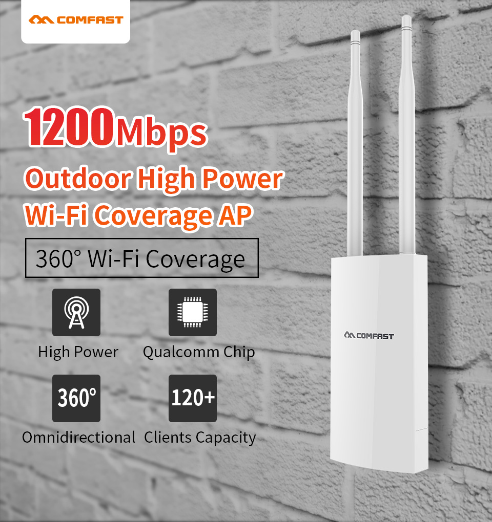 COMFAST Outdoor AP Gigabit Por - Outdoor Power Post avaliação e preço