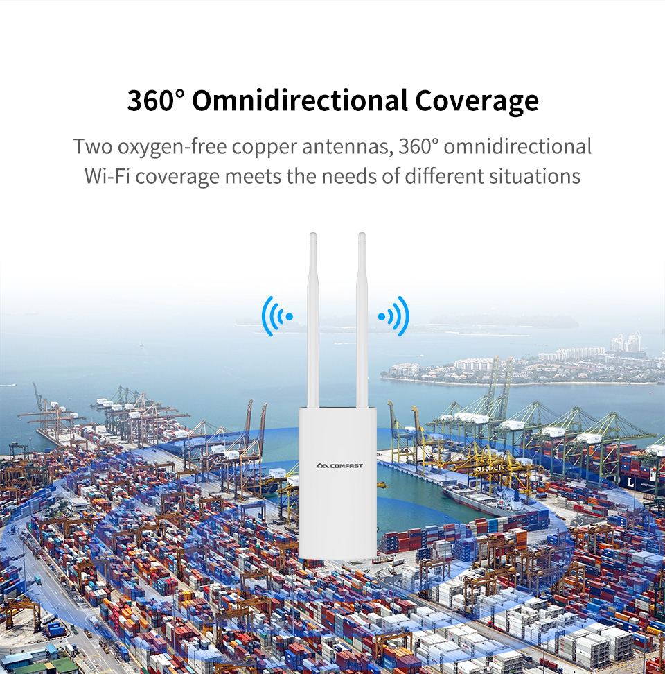 COMFAST Outdoor AP Gigabit Por - Outdoor Power Post avaliação e preço