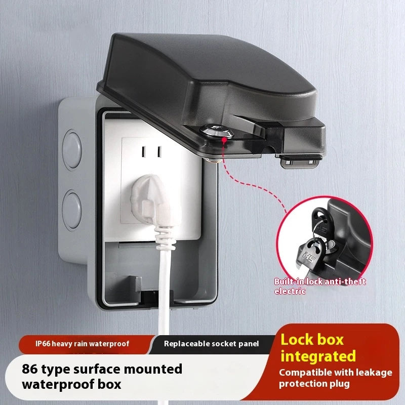 Tomada Externa à Prova d'Água: - Outdoor Power Socket With Lock avaliação e preço