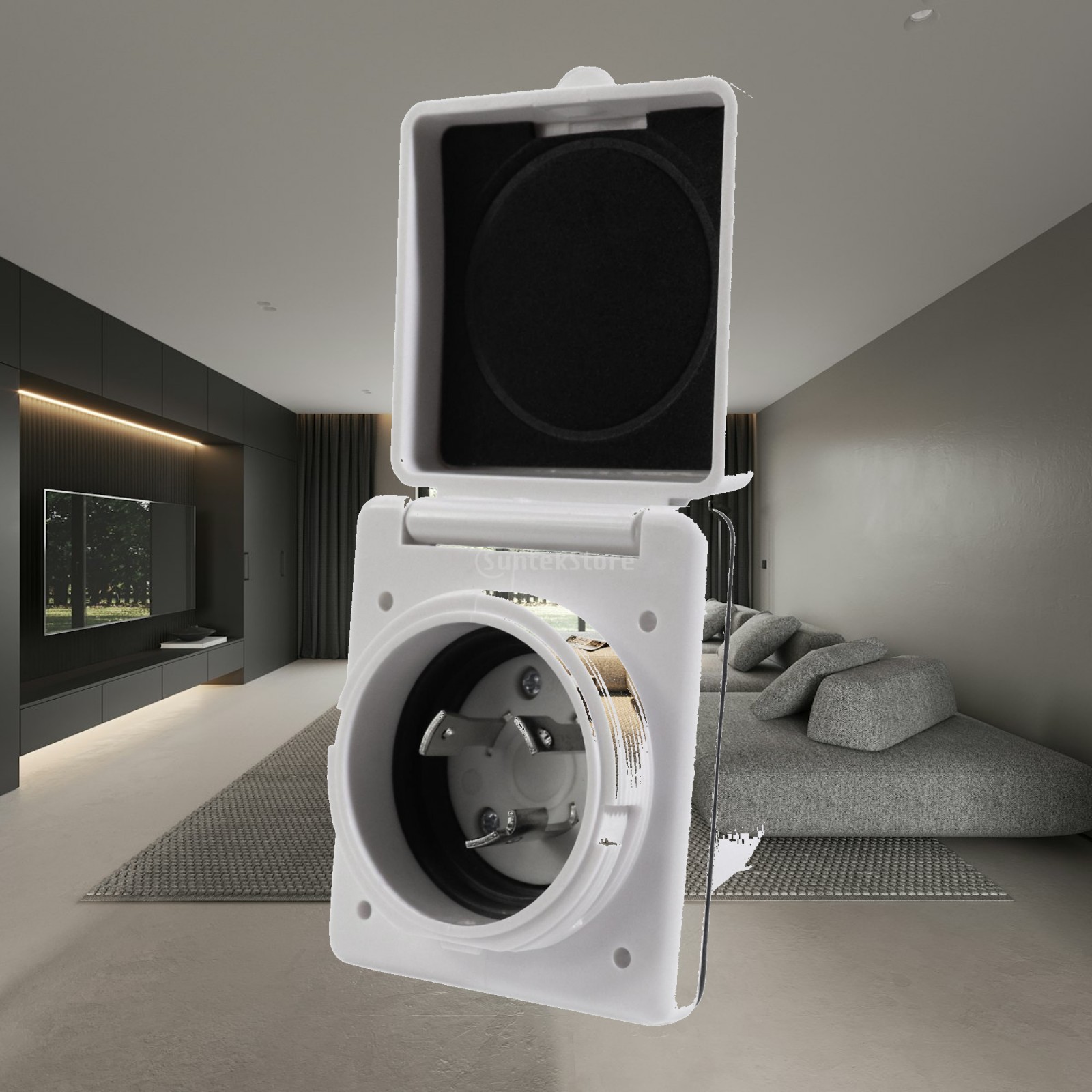 Tomada de Energia Flangeada à  - Outdoor Power Socket With Lock avaliação e preço
