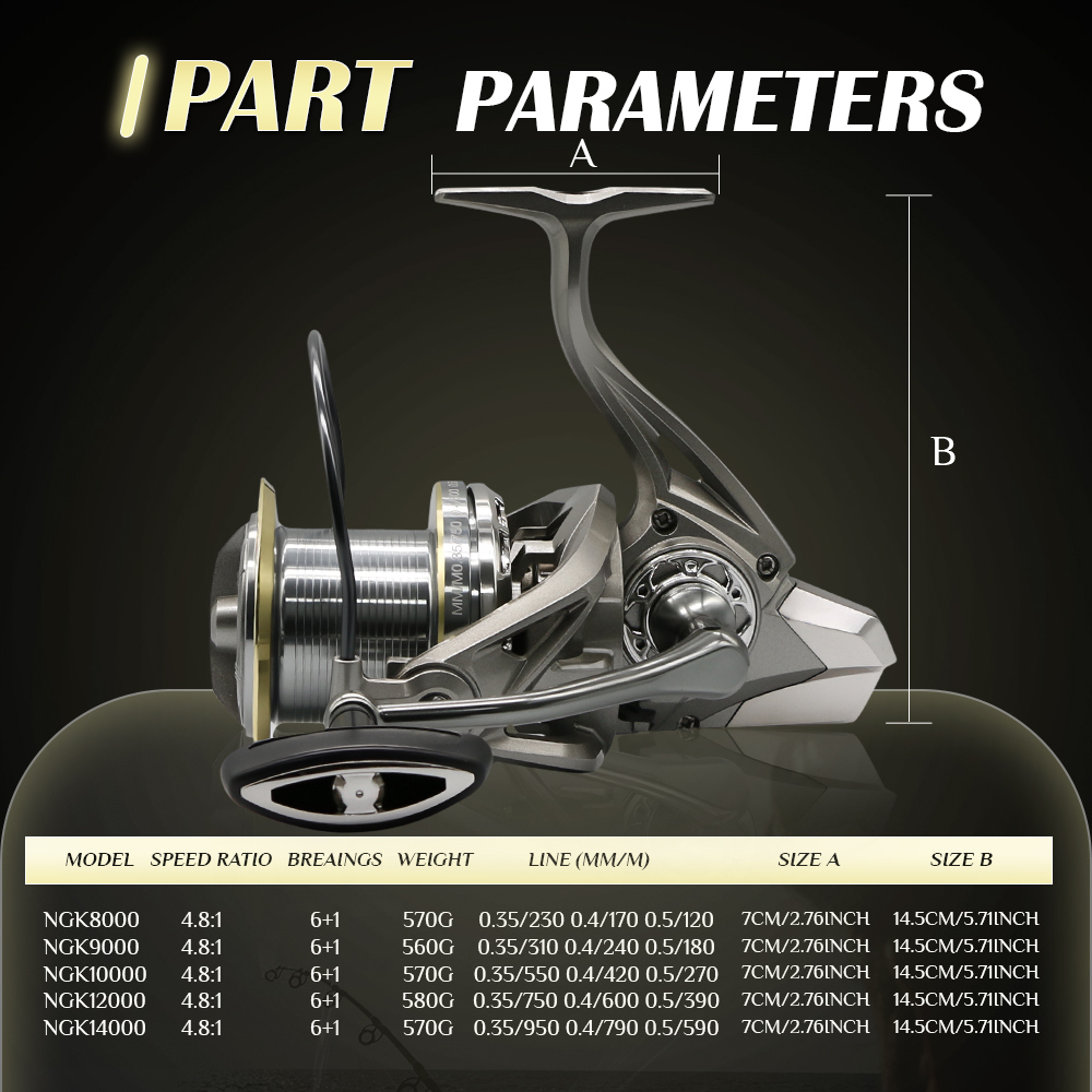 Ngk rolamento de aço inoxidáve - Outdoor Power Reel avaliação e preço